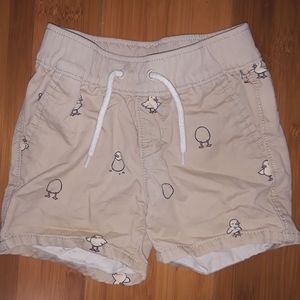 Tan Easter Shorts Egg Chicks Shorts Easter Bunny